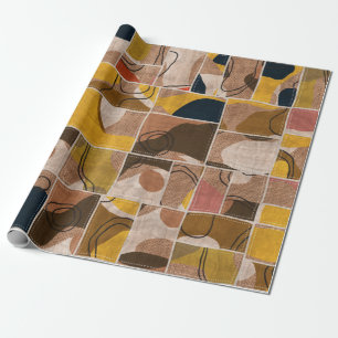 Seamless patchwork collage mix quilt pattern print wrapping paper