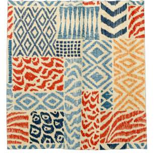 Seamless patchwork pattern. A collection of hand-d