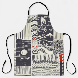 Seamless patchwork pattern from abstract doodles. apron