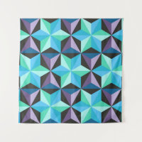 Seamless patchwork pattern with stars. Abstract ge