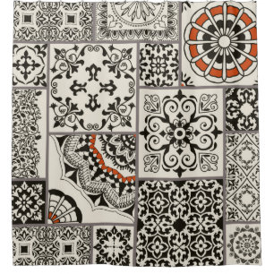 Seamless patchwork tile with Islam, Arabic, Indian