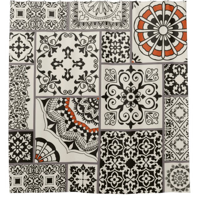 Seamless patchwork tile with Islam, Arabic, Indian (Front)