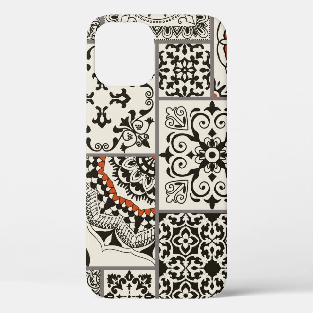 Seamless patchwork tile with Islam, Arabic, Indian Case-Mate iPhone Case (Back)