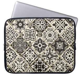 Seamless patchwork tile with Islam, Arabic, Indian Laptop Sleeve