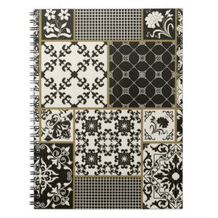 Seamless patchwork tile with Islam, Arabic, Indian Notebook