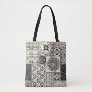 Seamless patchwork tile with Islam, Arabic, Indian Tote Bag