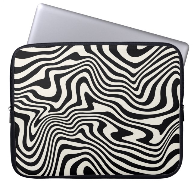  seamless pattern. Abstract striped texture with b Laptop Sleeve (Front)