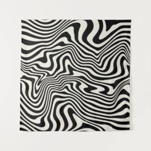 seamless pattern. Abstract striped texture with b Tapestry