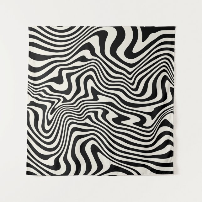  seamless pattern. Abstract striped texture with b Tapestry (Front)