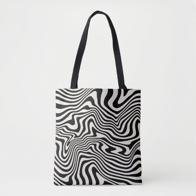  seamless pattern. Abstract striped texture with b Tote Bag (Front)