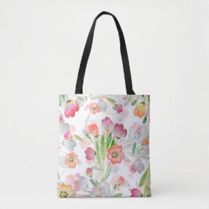 seamless pattern abstracts floral composition tuli tote bag