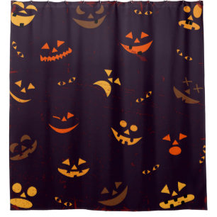 Seamless Pattern Background Of Pumpkin Devil Face