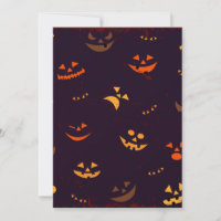Seamless Pattern Background Of Pumpkin Devil Face