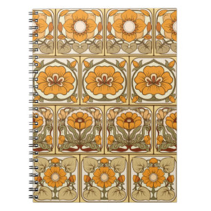 Seamless pattern, background with decorative eleme notebook