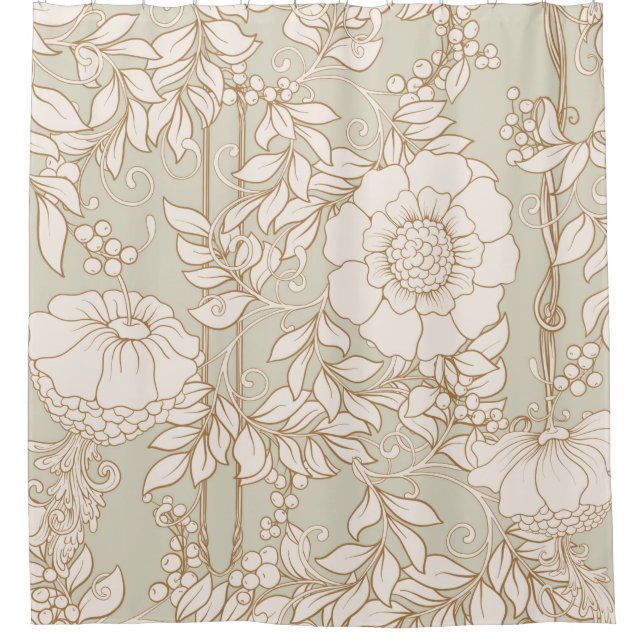 Seamless pattern, background with decorative flowe (Front)