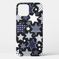 Seamless pattern background with stylized starspat