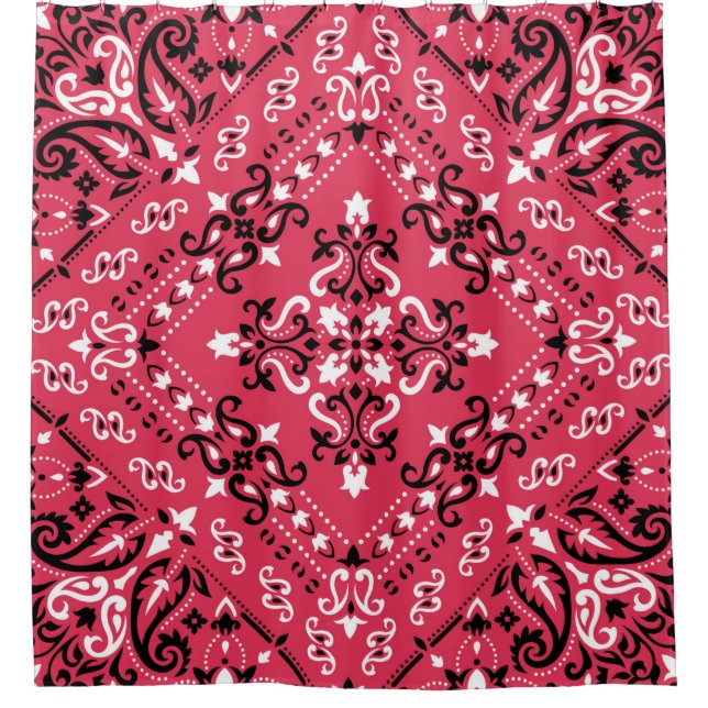 Seamless pattern based on ornament paisley Bandana (Front)