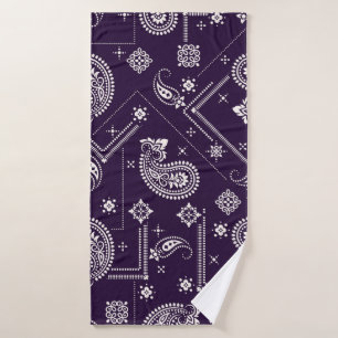 Seamless pattern based on ornament paisley Bandana Bath Towel