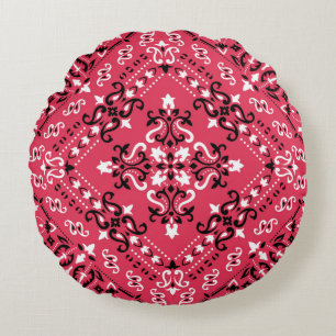 Seamless pattern based on ornament paisley Bandana Round Pillow