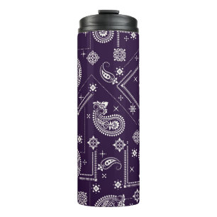 Seamless pattern based on ornament paisley Bandana Thermal Tumbler