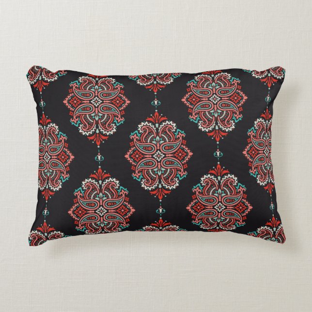 Seamless pattern based on traditional Asian elemen Accent Pillow (Front)