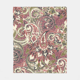 Seamless pattern based on traditional Asian elemen Fleece Blanket