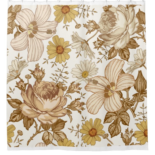 Seamless pattern. Beautiful pink blooming realisti (Front)