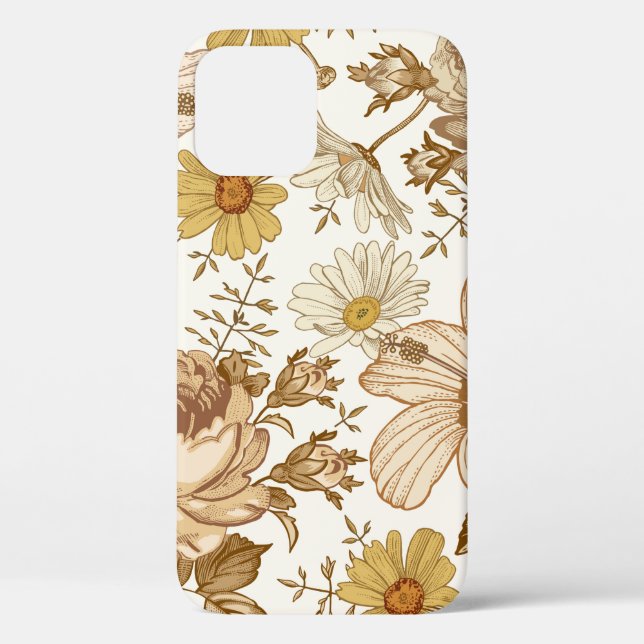 Seamless pattern. Beautiful pink blooming realisti Case-Mate iPhone Case (Back)