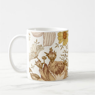 Seamless pattern. Beautiful pink blooming realisti Coffee Mug