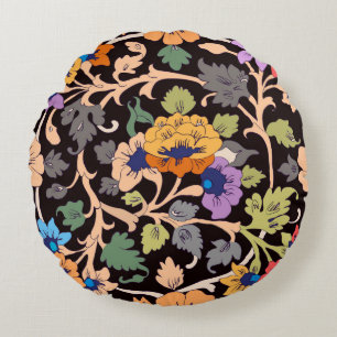 seamless pattern. classic islamic floral ornament. round pillow