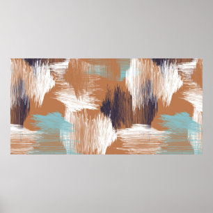 Seamless pattern colourful dots poster