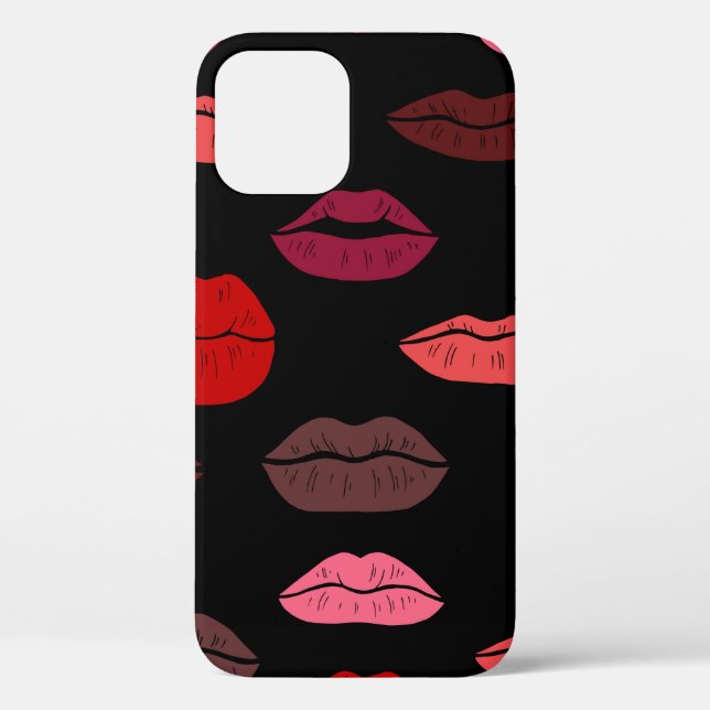 Seamless pattern colourful lips Case-Mate iPhone case (Back)