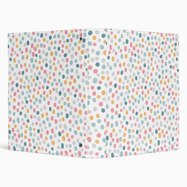 Seamless Pattern Colourful Polka Dots Binder (Background)