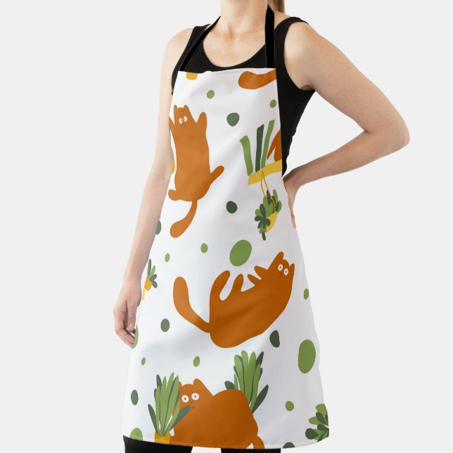 Seamless Pattern Cute Cats Apron (Insitu)