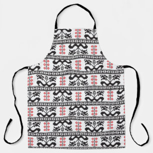 Seamless pattern design inspired by Romanian tradi Apron