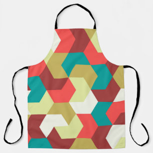 Seamless pattern. Endless background of geometric  Apron