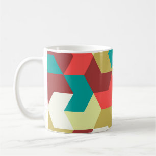 Seamless pattern. Endless background of geometric  Coffee Mug
