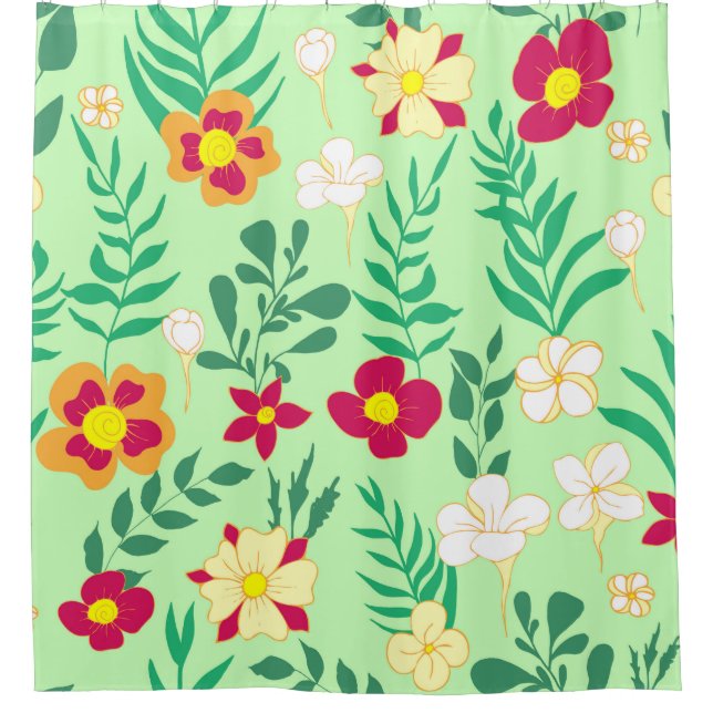 Seamless pattern flower and leaveshome decor, back (Front)