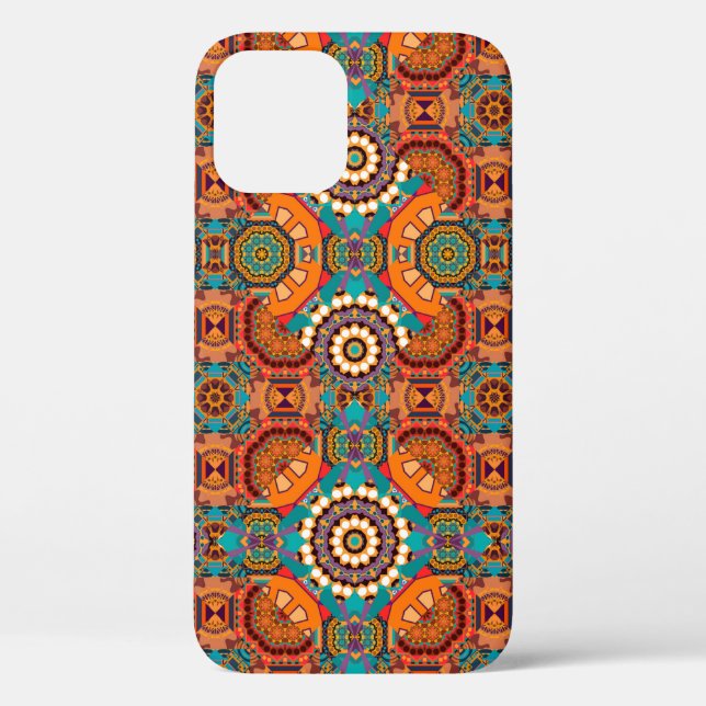 Seamless pattern from mandalas painted in brown, b Case-Mate iPhone case (Back)