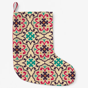 Seamless pattern from RETRO. Small Christmas Stocking