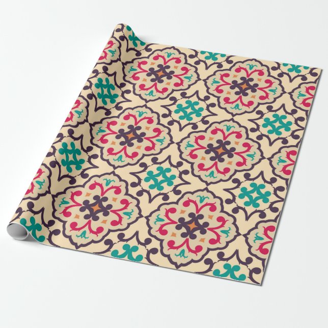Seamless pattern from RETRO. Wrapping Paper (Unrolled)