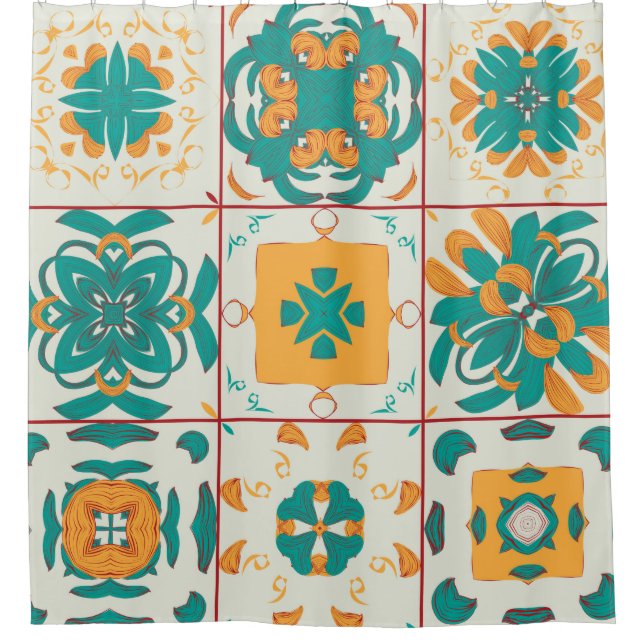 Seamless pattern from the 9 arabic tilesabstract,a (Front)