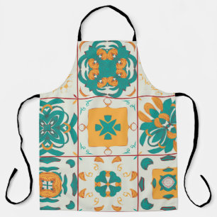 Seamless pattern from the 9 arabic tilesabstract,a apron