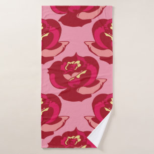 Seamless pattern gold burgundy roses vintage beaut
