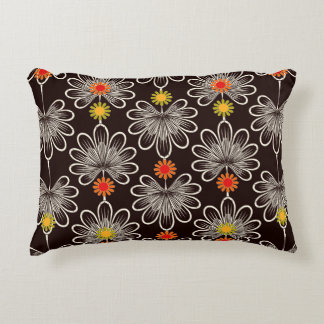 Seamless pattern graphic ornament. Floral stylish Accent Pillow