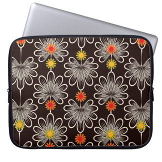 Seamless pattern graphic ornament. Floral stylish Laptop Sleeve