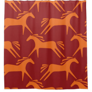 Seamless pattern horses