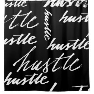Seamless pattern hustle text grunge music handwrit