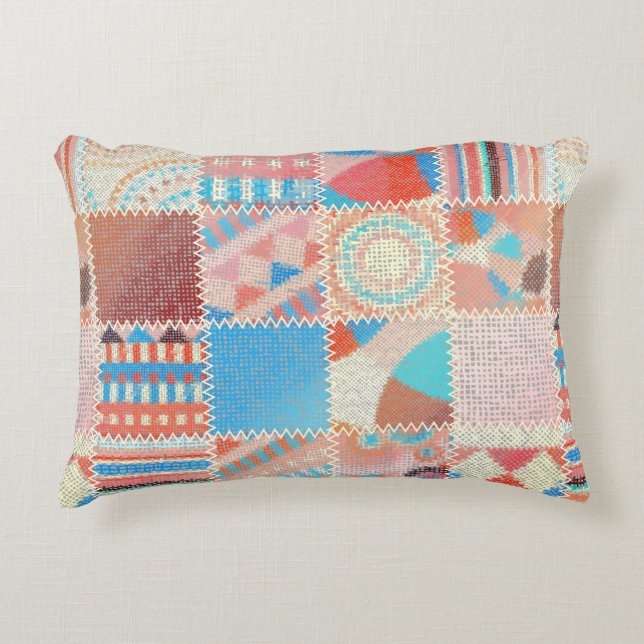 Seamless pattern. Imitation of a patchwork pattern Accent Pillow (Front)