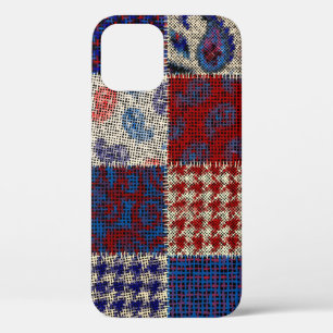 Seamless pattern. Imitation of a patchwork pattern iPhone 12 Case